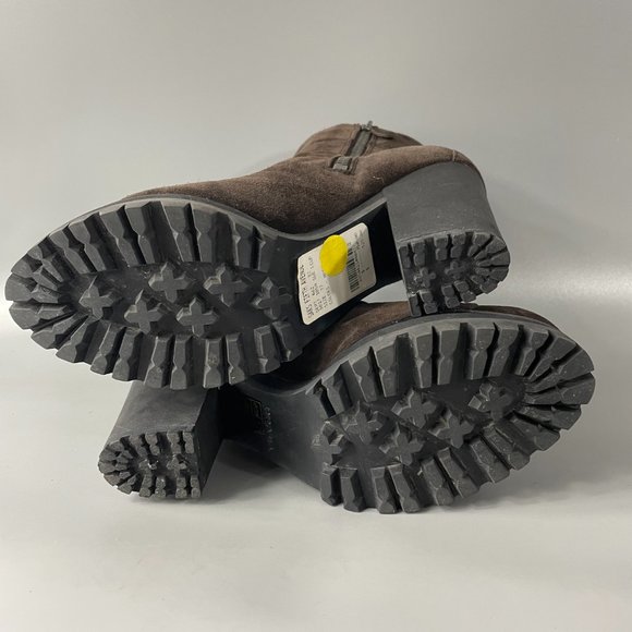 Authentic Prada Sport Brown Suede Lace-up Platform Boots, Size 37 - Picture 9 of 15